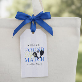 Etiqueta Para Presente Found Her Match Pickleball Sporty Bachelorette