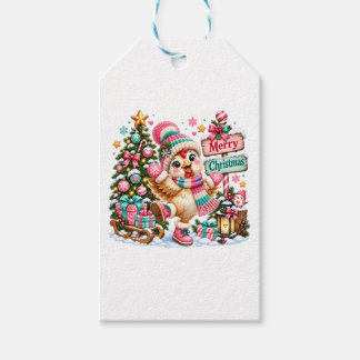 Etiqueta Para Presente Frango Fofo Feliz Natal