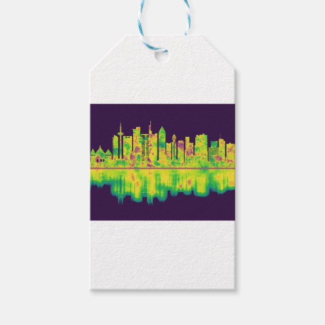 Etiqueta Para Presente Frankfurt Alemanha Skyline (Frente)