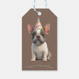 Etiqueta Para Presente French Bulldog Birthday Card