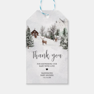 Etiqueta Para Presente Frio fora do inverno Marcas de Favor da Wonderland