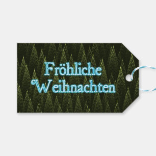 Etiqueta Para Presente Froliche Weihnachten - Coníferas