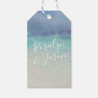 Etiqueta Para Presente Fronteira Oceânica Pintada