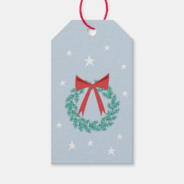 Etiqueta Para Presente Frota de Natal de inverno com Arco Retroinspirado