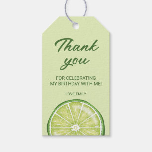 Etiqueta Para Presente Fruta cítrica de limão Personalizado Agradecimento