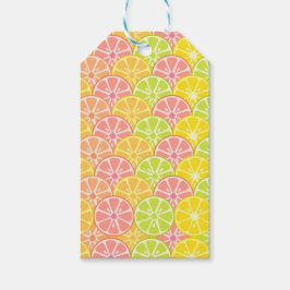 Etiqueta Para Presente Frutas AMARELAS DE LARANJA VERDE DE PINCO