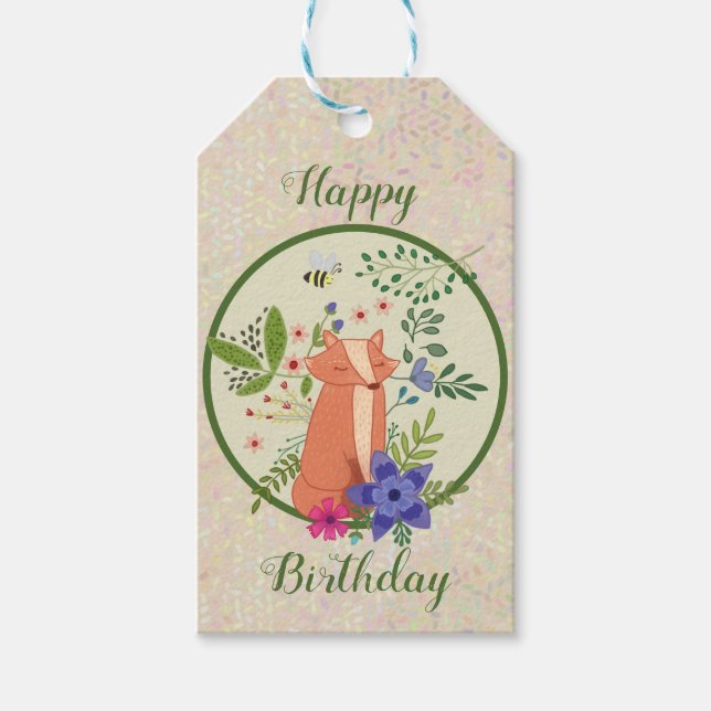 Etiqueta Para Presente Fuchs im Wald (Frente)