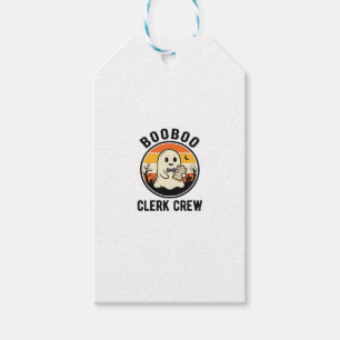 Etiqueta Para Presente Funcionário de Halloween BooBoo Equipe de Fantasma