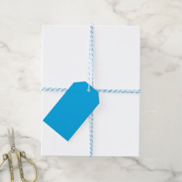 Etiqueta Para Presente Fundo Azul Ciano Sólido
