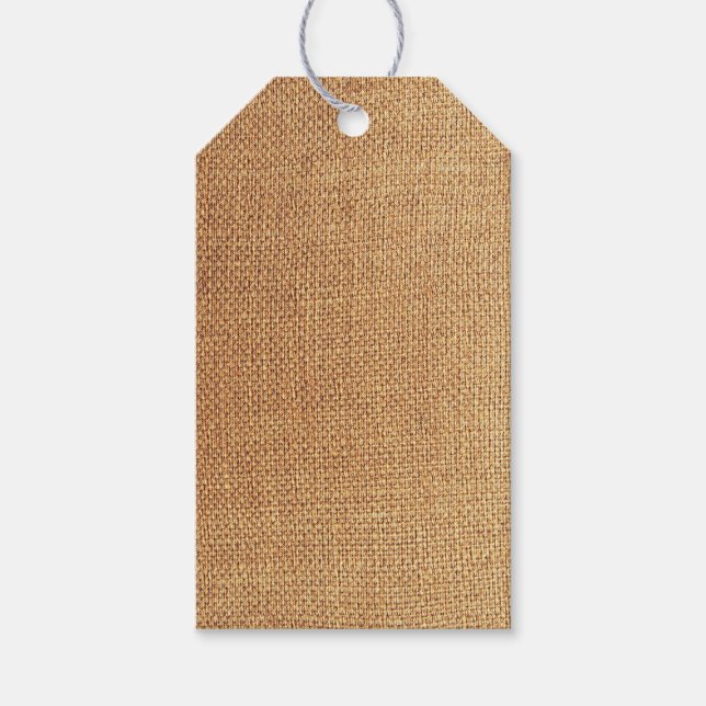 Etiqueta Para Presente Fundo Burlap (Frente)