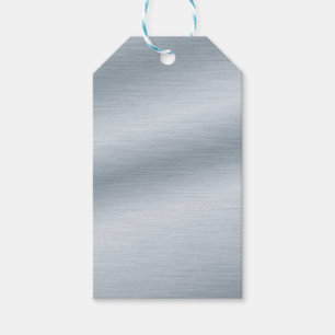 Etiqueta Para Presente Fundo de Prata Brugado Faux