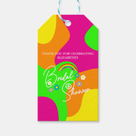 Etiqueta Para Presente Funky Retro Bridal Shower
