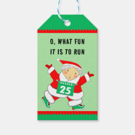 Etiqueta Para Presente Funny Christmas Runner Gift Tags