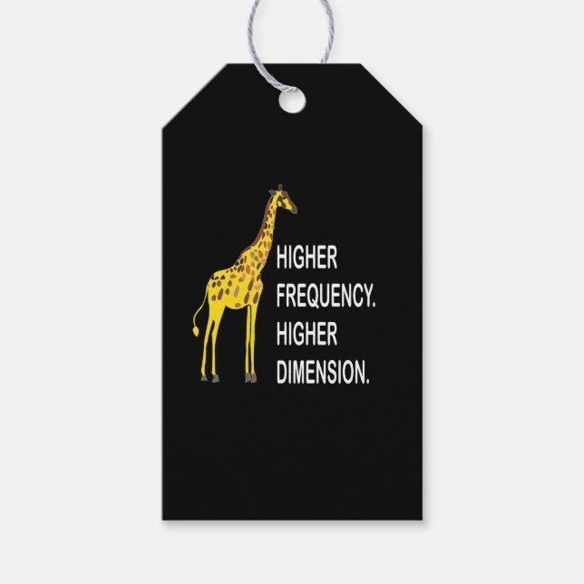 Etiqueta Para Presente Funny Giraffe Pun (Frente)