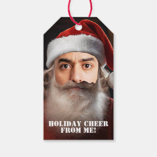 Etiqueta Para Presente Funny Secret Santa Gift Tag.Add Your Face to Santa