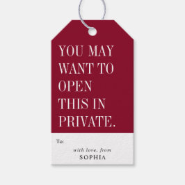 Etiqueta Para Presente Funny You May Want To Open This In Private