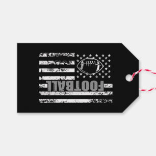 Etiqueta Para Presente Futebol Patriótico da bandeira americana