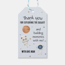Etiqueta Para Presente Galaxy-Themed Thank You Tag – Space Party Favor La