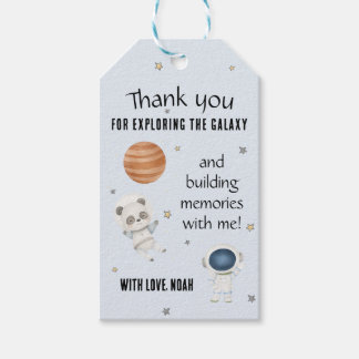 Etiqueta Para Presente Galaxy-Themed Thank You Tag – Space Party Favor La