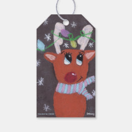 Etiqueta Para Presente Galhadas Brilhantes do Rudolph - KidsArt para CHOC