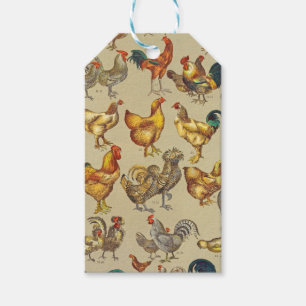 Etiqueta Para Presente Galo Fazenda Galinha Aves de capoeira