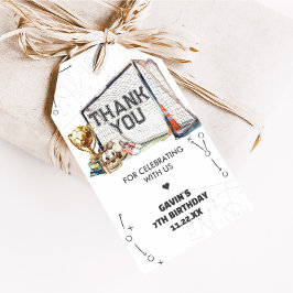 Etiqueta Para Presente Game On Soccer Boy Birthday Favor Tags