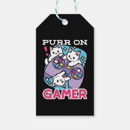 Etiqueta Para Presente Gamer Design - Purr On Gamer Joystick Art