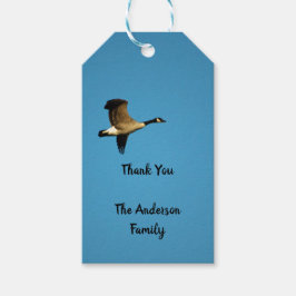 Etiqueta Para Presente Ganso canadense em voo