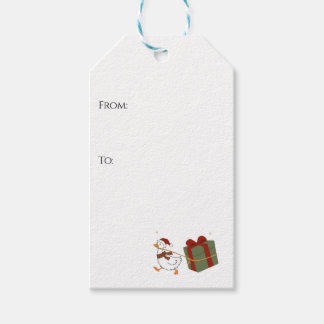 Etiqueta Para Presente Ganso Ladrão de Presentes de Natal Personalizado
