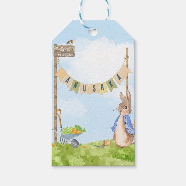 Etiqueta Para Presente Gardening Peter the Rabbit (Frente)