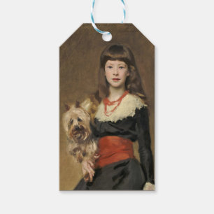 Etiqueta Para Presente Garota com Cachorro de Sargent Beatrice Townsend R