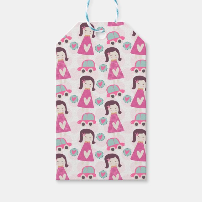 Etiqueta Para Presente Garotas indo a lugares (Frente)