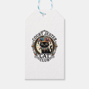 Etiqueta Para Presente Gato Bobo da Corte Design de Amante de Gato Engraç