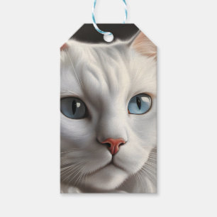 Etiqueta Para Presente Gato Branco