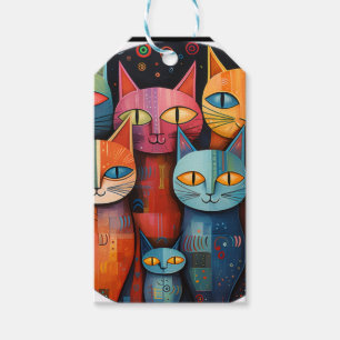 Etiqueta Para Presente Gato Caprichoso