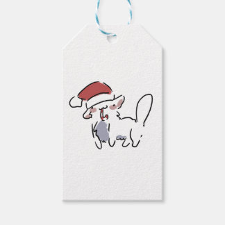 Etiqueta Para Presente Gato de Natal