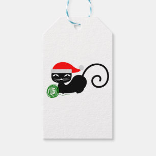 Etiqueta Para Presente gato de papais noeis do xmas