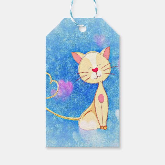 Etiqueta Para Presente Gato de Sonho (Frente)
