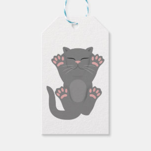 Etiqueta Para Presente Gato Dormindo