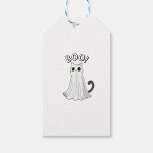 Etiqueta Para Presente Gato Fantasma Ghost do Boo Gatinho Ghost Galloween