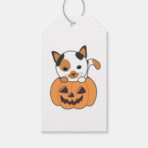 Etiqueta Para Presente Gato Na Pumpkin Gats Doces Feliz Halloween Tag