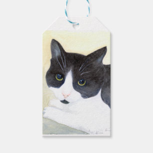 Etiqueta Para Presente Gato Preto e Branco