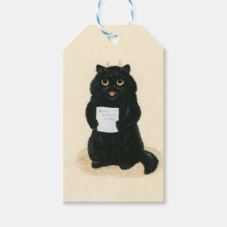 Etiqueta Para Presente Gato Preto - Home Sweet Home Vintage Shelter