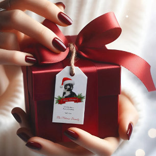 Etiqueta Para Presente Gato Sarcástico Engraçado Santas Dicas de Natal