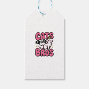Etiqueta Para Presente Gatos Antes de Camisas de Irmãos Design de Camisa 