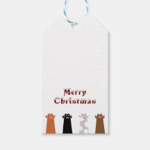 gatos mãos Feliz Natal