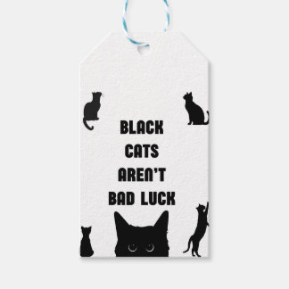 Etiqueta Para Presente Gatos Negros Não São Sortes Ruins