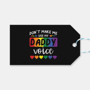 Etiqueta Para Presente Gay Não Me Faça Usar Voz De Pai