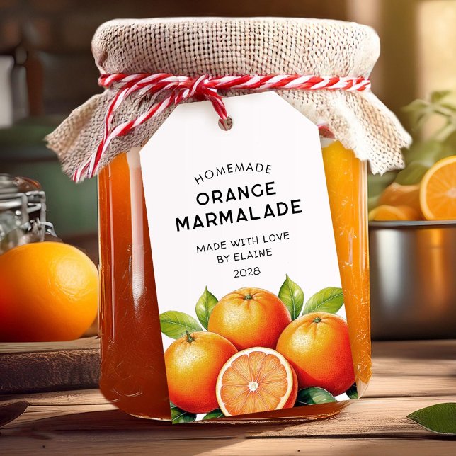 Etiqueta Para Presente Geléia caseira de laranja na despensa (Criador carregado)
