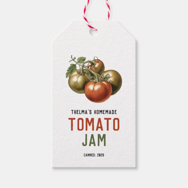 Etiqueta Para Presente Geléia caseira de tomate conserva  (Frente)